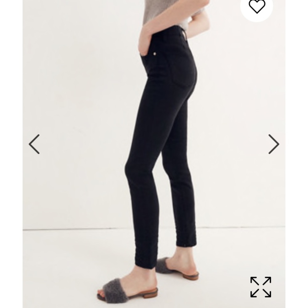 Madewell 9” High Riser Black Skinny Jeans 26